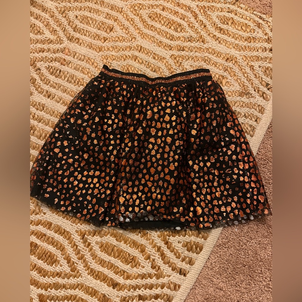 Stylish Black and Orange kids Skirt